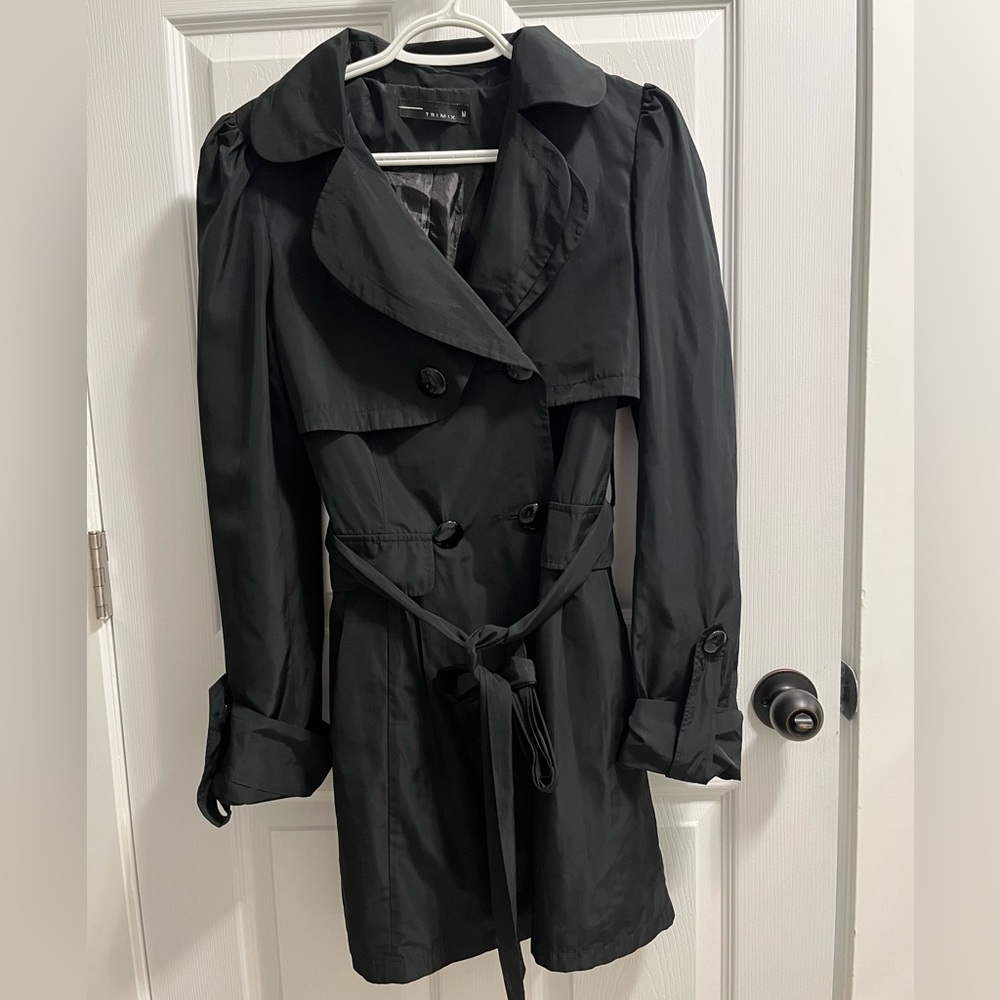 Women's Black Trench Coat